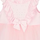 Girls Pink Embellished Tulle Dress Set, 1, hi-res