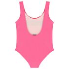 Girls Pink Logo Swimsuit, 1, hi-res