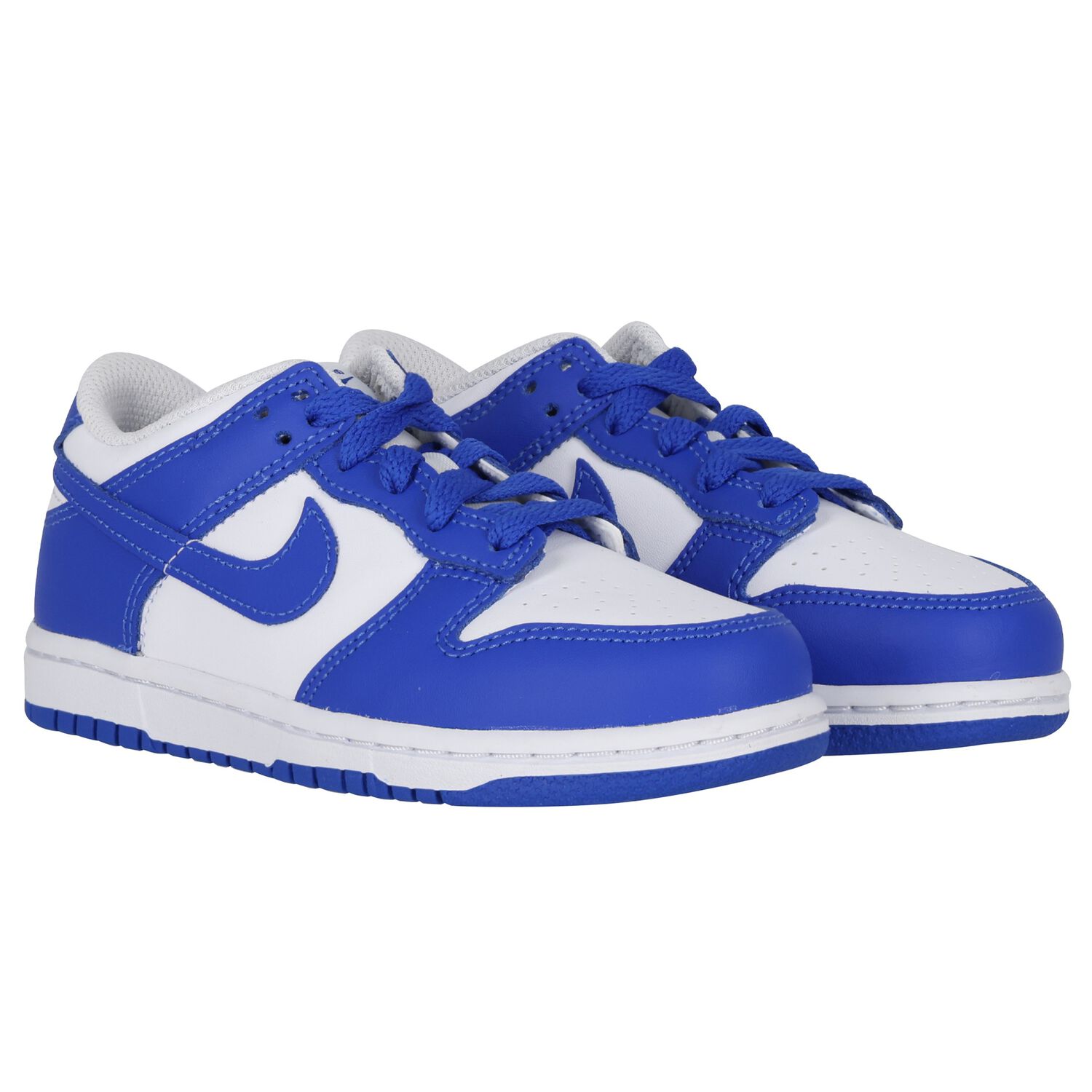 Blue & White Dunk Low Trainers, 3, hi-res