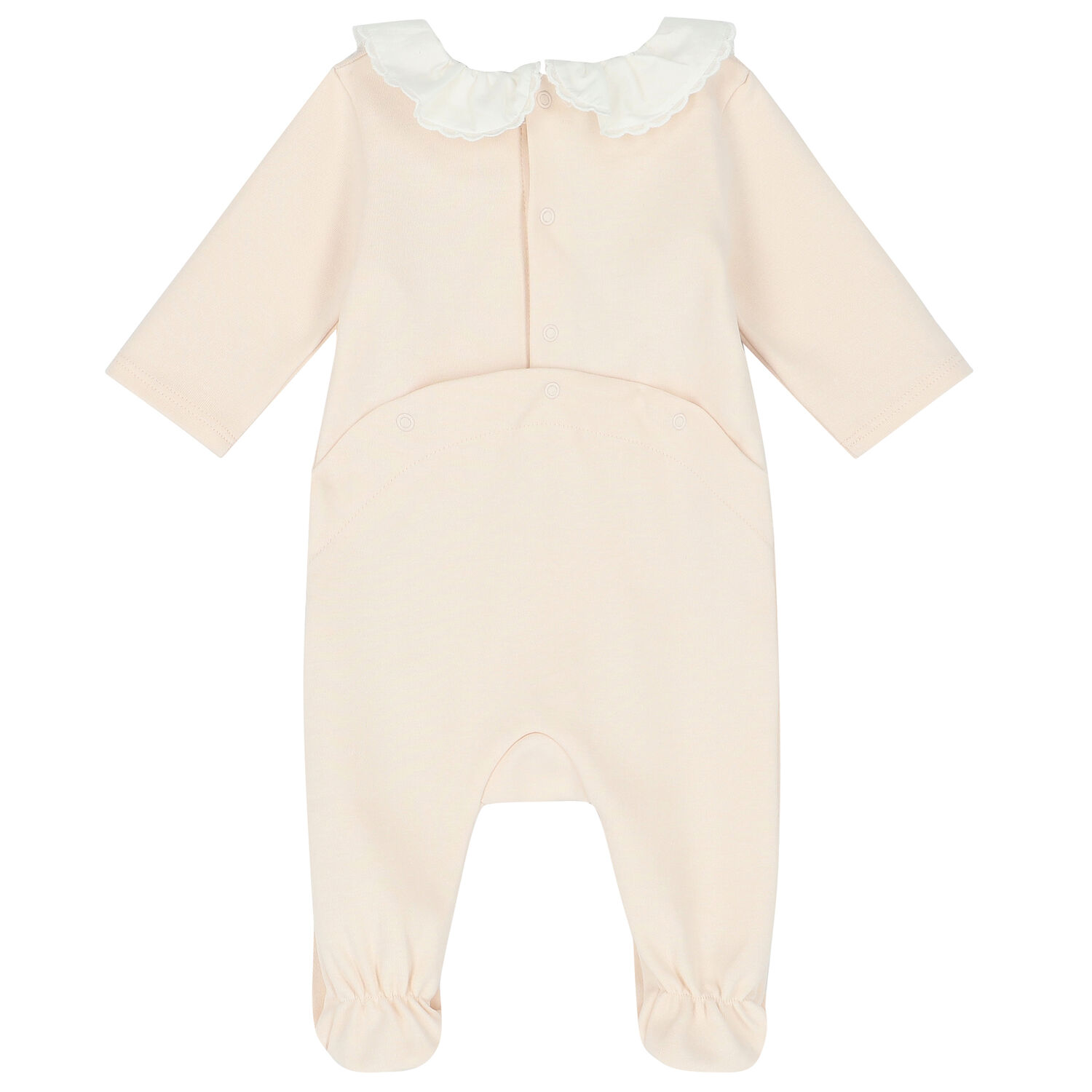 Baby Girls Pink Logo Babygrow, 1, hi-res