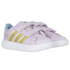 Girls Lilac Disney Elsa Logo Trainers, 1, hi-res