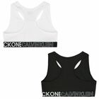 Girls Black & White Bra Tops (2-Pack), 1, hi-res