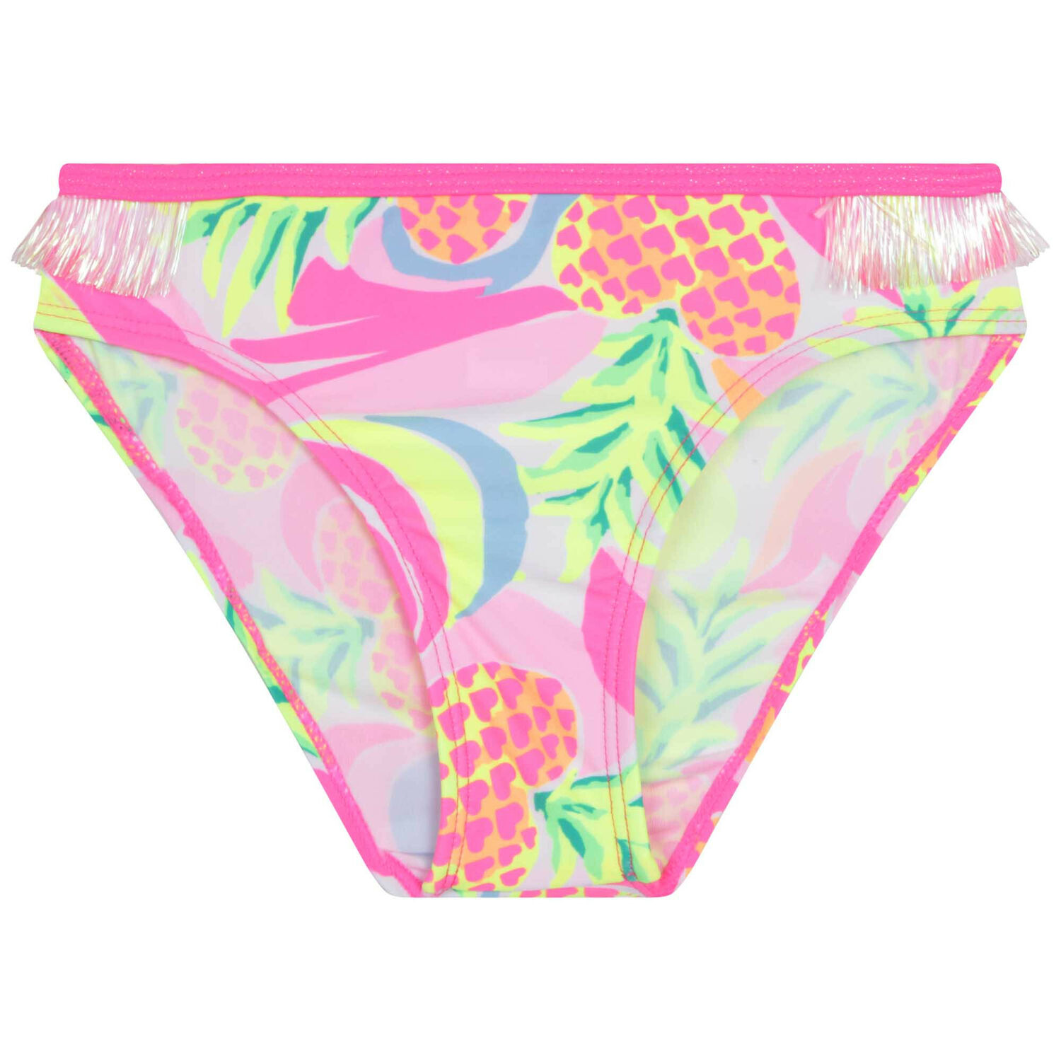 Girls Pink Pineapple Bikini, 1, hi-res