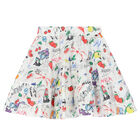 Girls White Logo Skirt, 1, hi-res