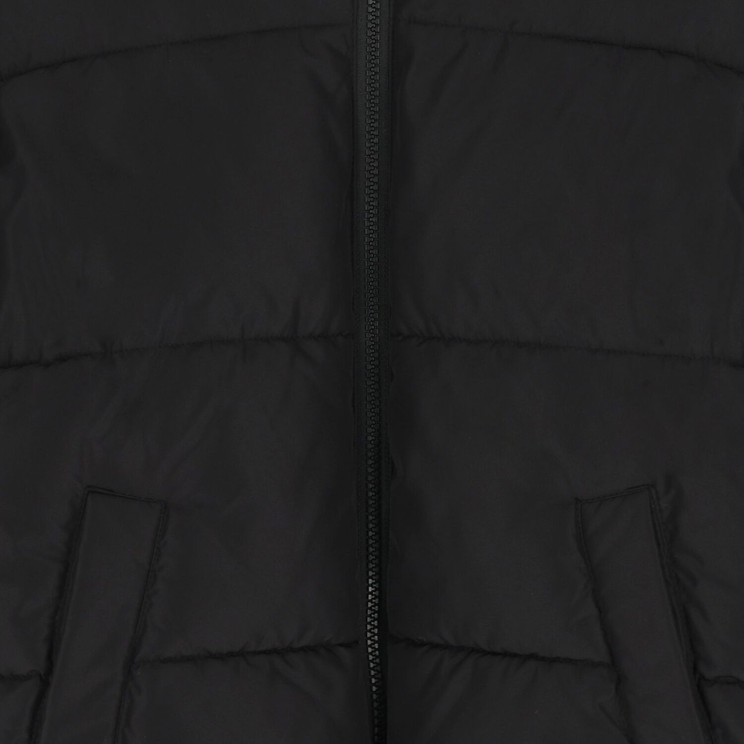 Boys Black Logo Puffer Jacket, 1, hi-res