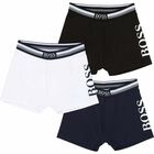Boys Cotton Boxer Shorts (3 Pack), 1, hi-res