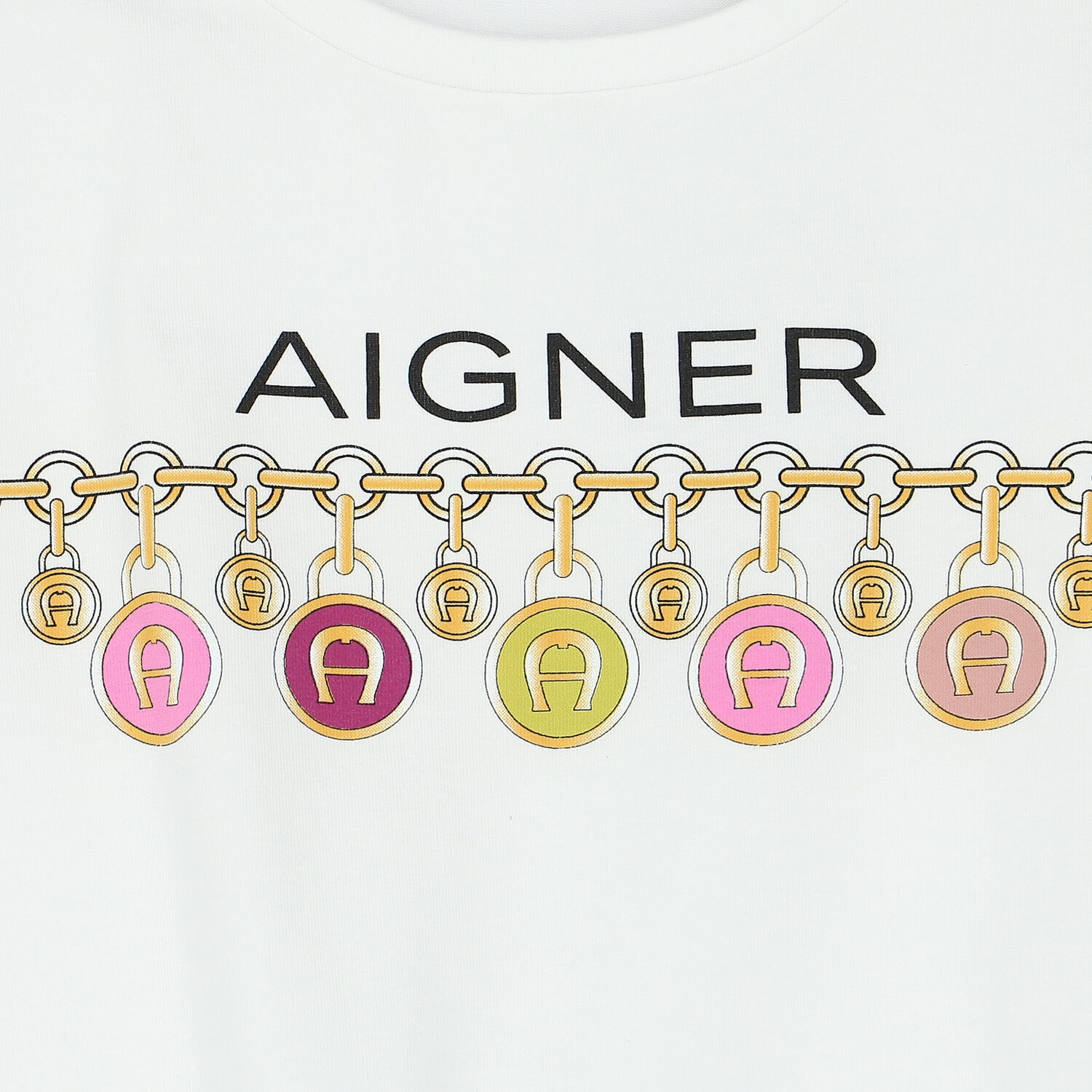 Girls White Logo T-Shirt, 1, hi-res