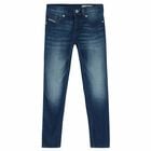 Girls Blue Denim Jeans, 1, hi-res