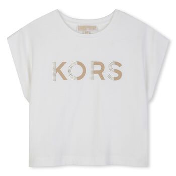Girls White Logo T-Shirt