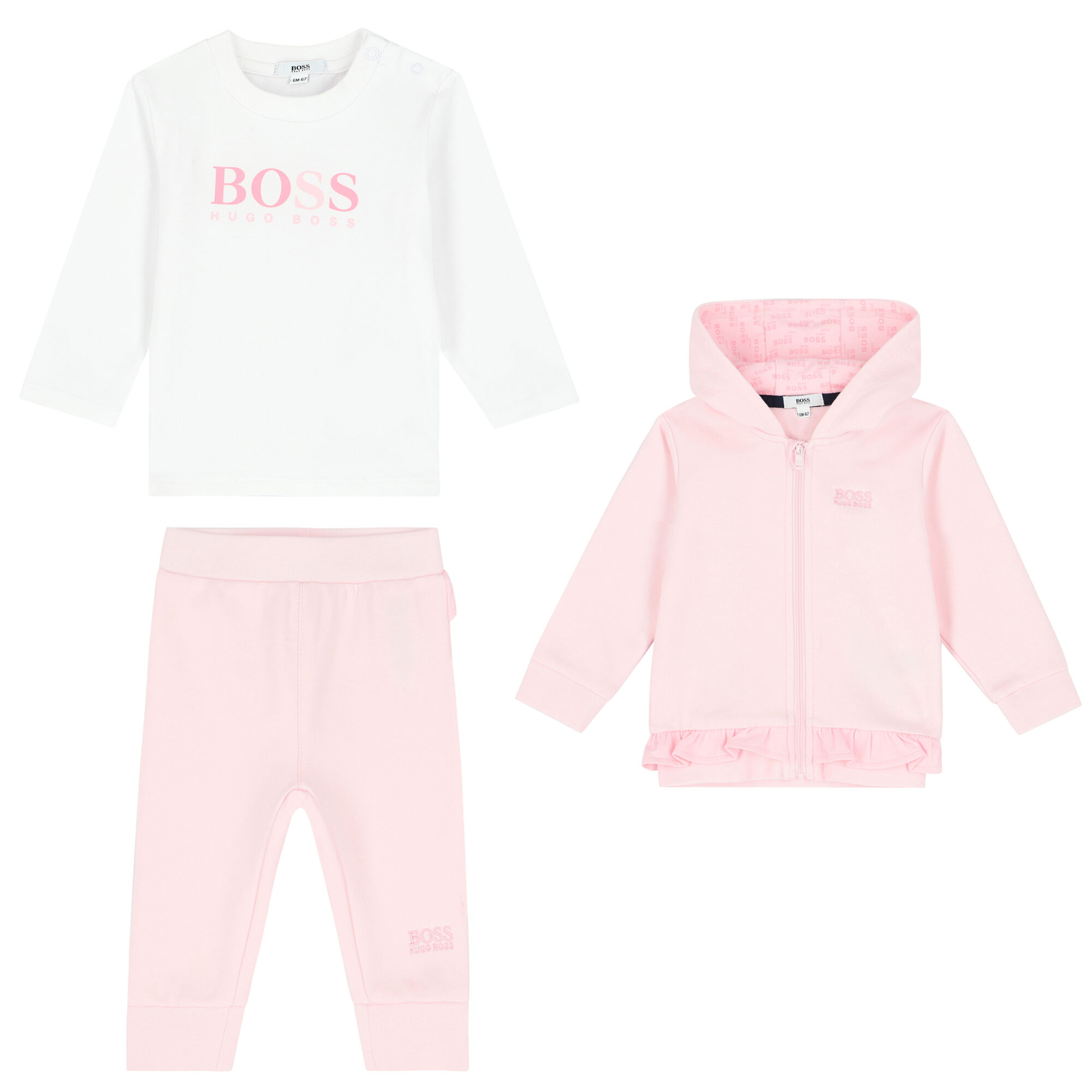 Baby girl sale hugo boss tracksuit