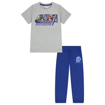 Boys Grey & Blue Avengers Pyjamas