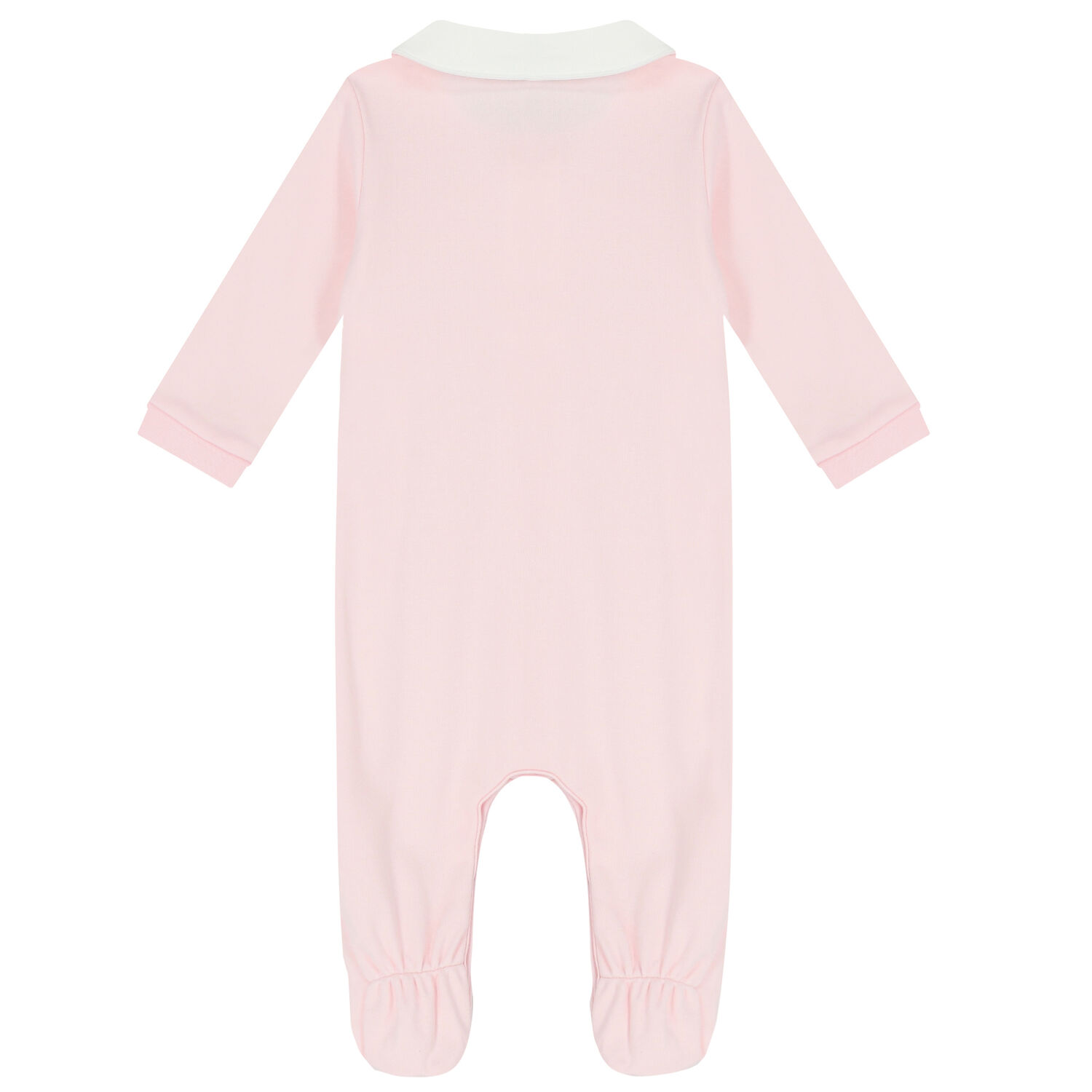 Baby Girls Pink Logo Babygrow, 1, hi-res