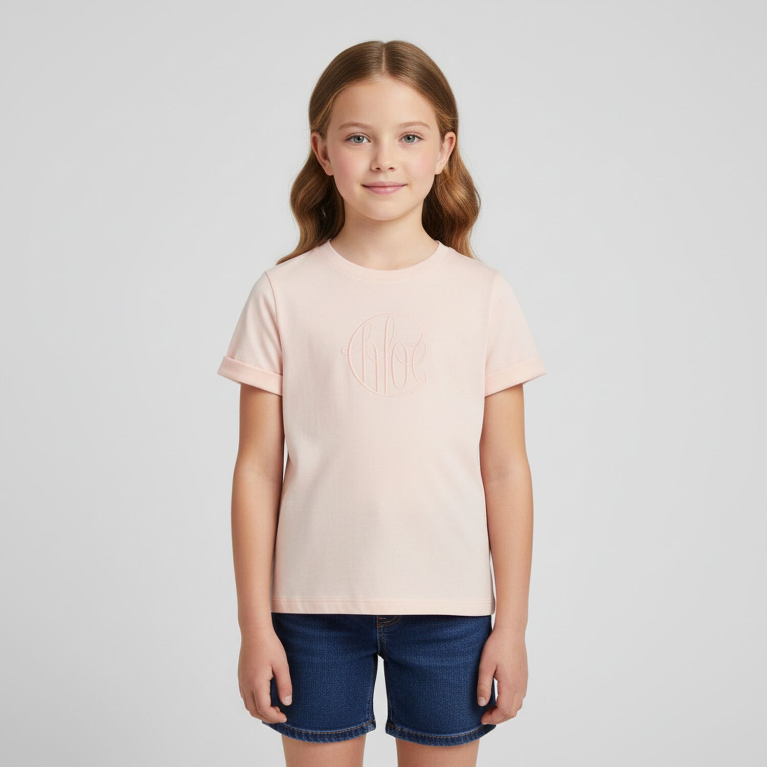 Girls Pink Logo T-Shirt, 1, hi-res image number null