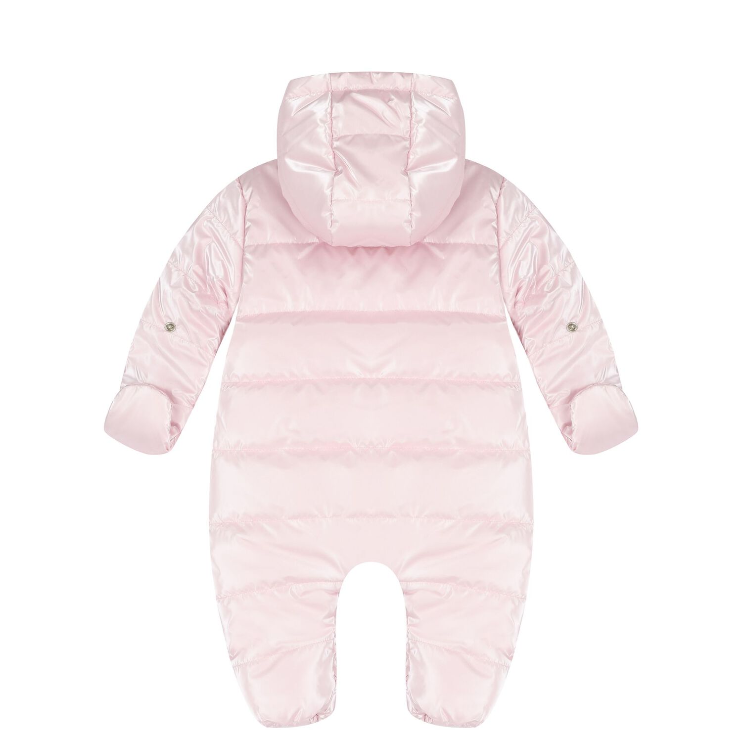 Baby Girls Pink Logo Snow Suit, 1, hi-res image number null