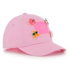 Girls Pink Logo Cap, 1, hi-res
