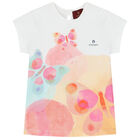 Younger Girls White Butterfly Leggings Set, 1, hi-res