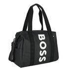 Black Logo Baby Changing Bag, 1, hi-res