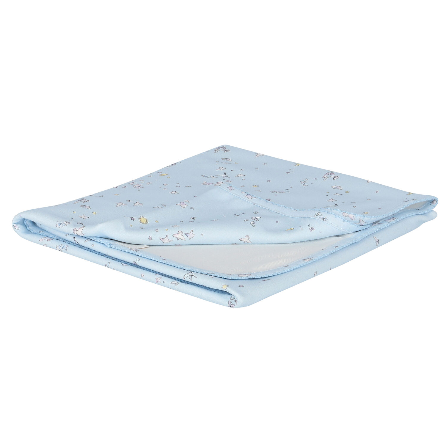 Baby Boys Blue Bird & Butterfly Blanket, 1, hi-res image number null