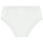 Baby Girls Ivory Flower Satin Dress Set, 1, hi-res