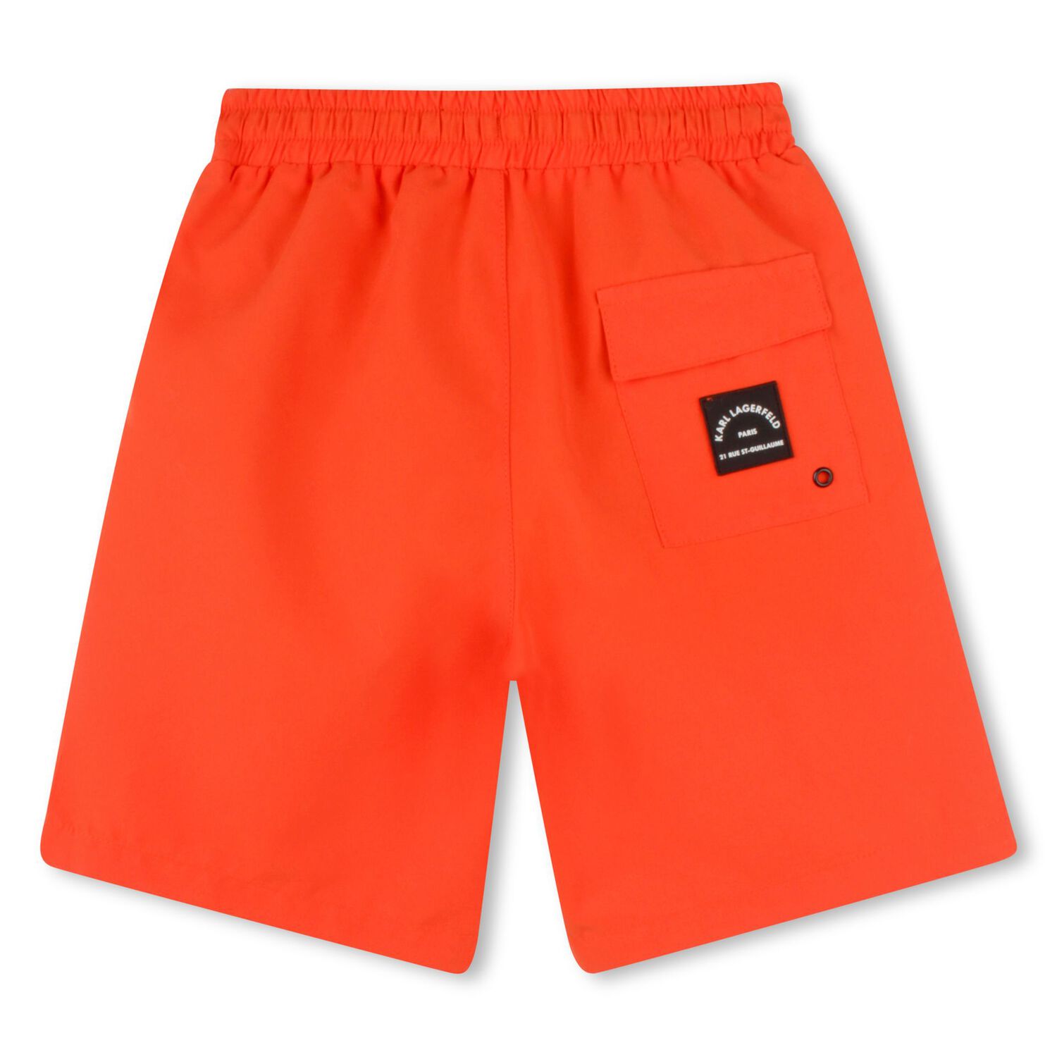 Boys Orange Logo Swim Shorts, 2, hi-res image number null