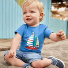 Younger Boys Blue Denim Shorts, 1, hi-res