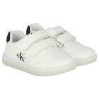 White Logo Trainers, 1, hi-res