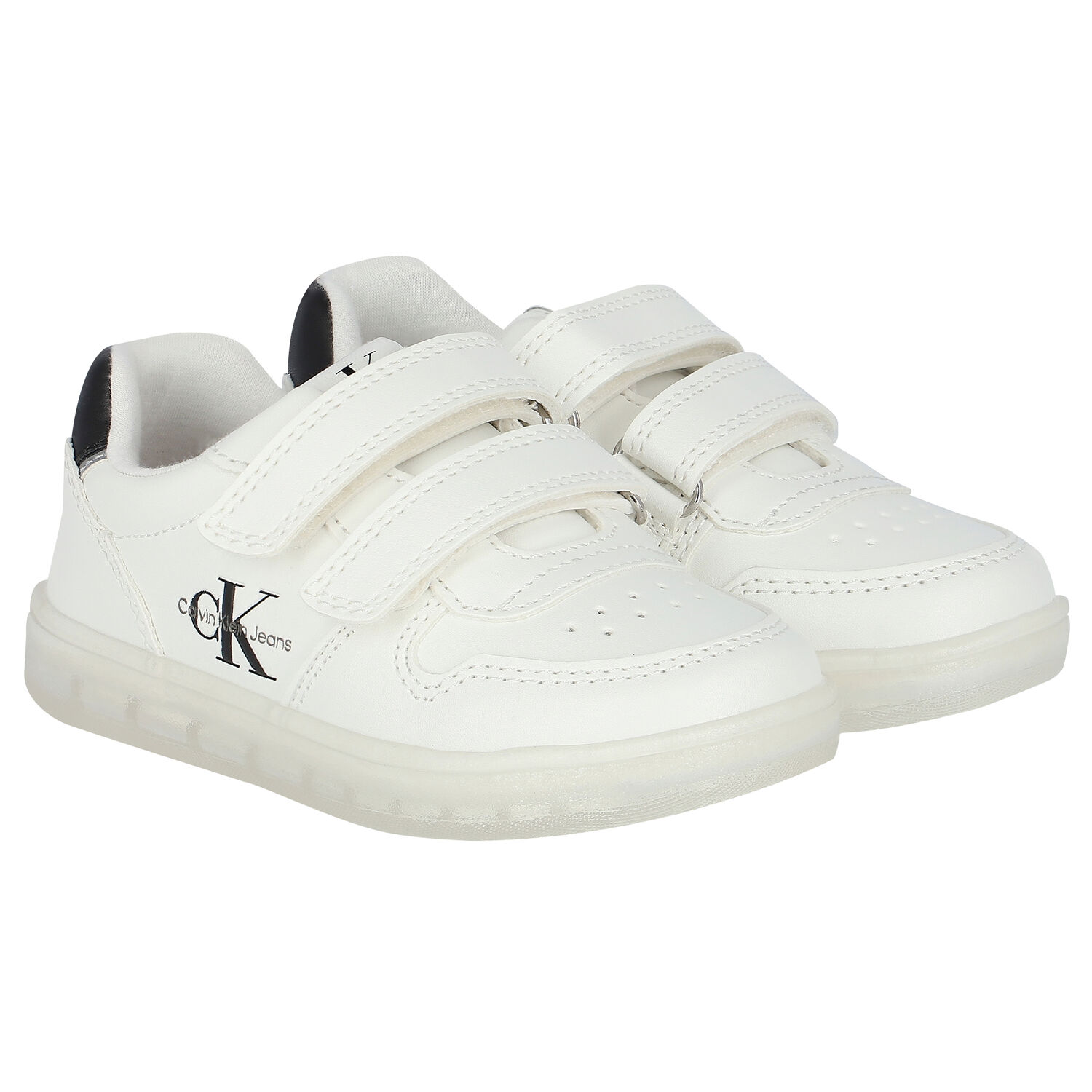 White Logo Trainers, 1, hi-res