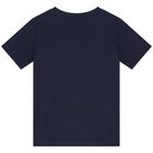Boys Navy Logo T-Shirt, 1, hi-res