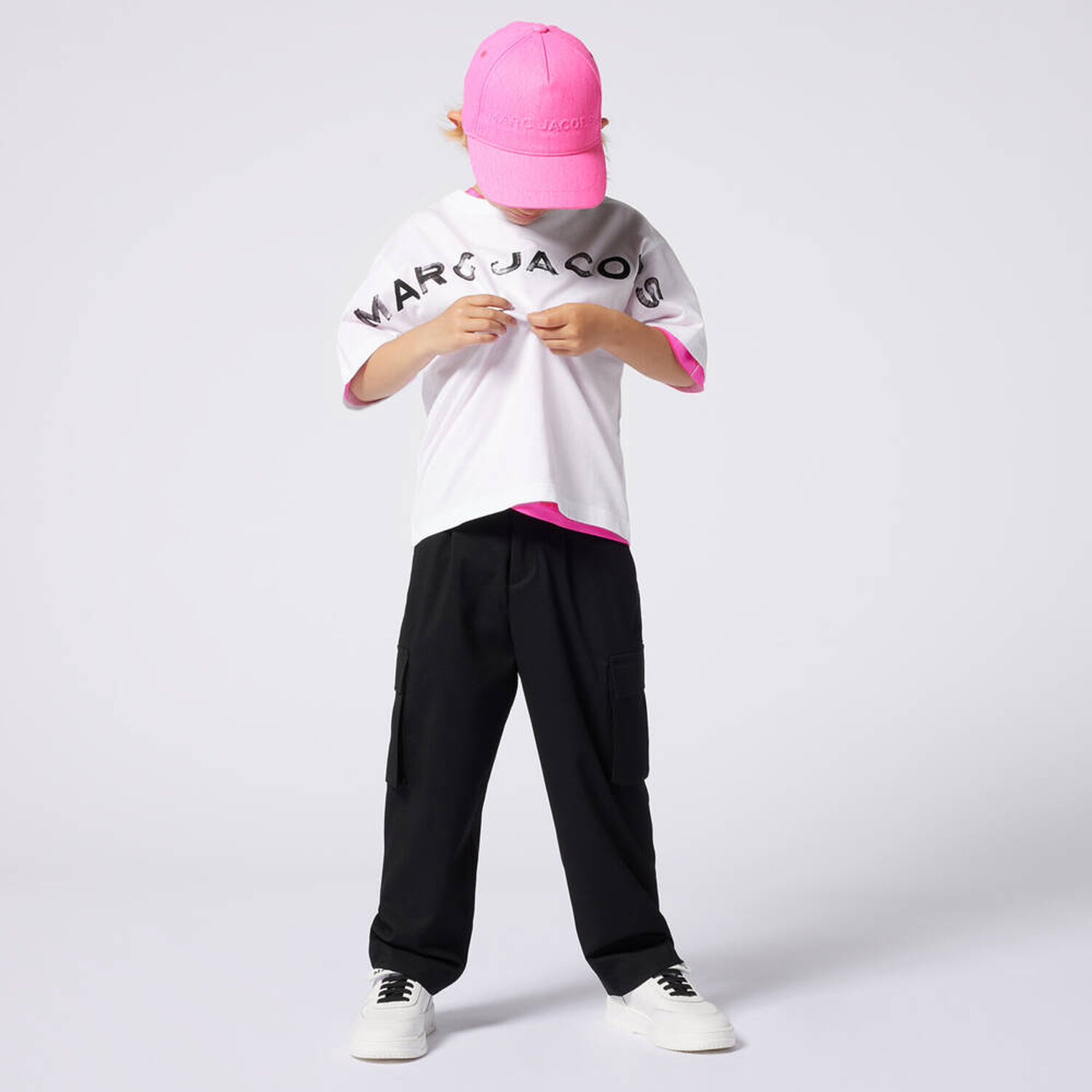 Boys White Logo T-Shirt, 1, hi-res