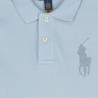 Boys Blue Logo Polo Shirt, 1, hi-res