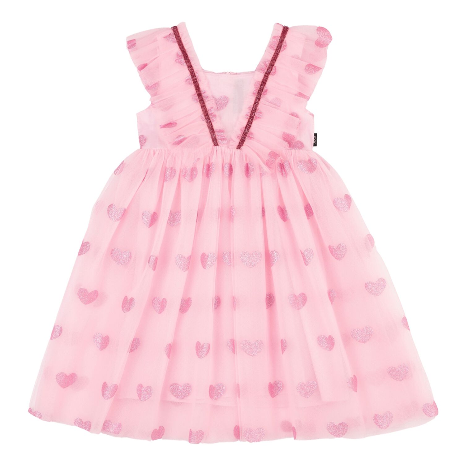 Girls Pink Tulle Dress, 3, hi-res image number null