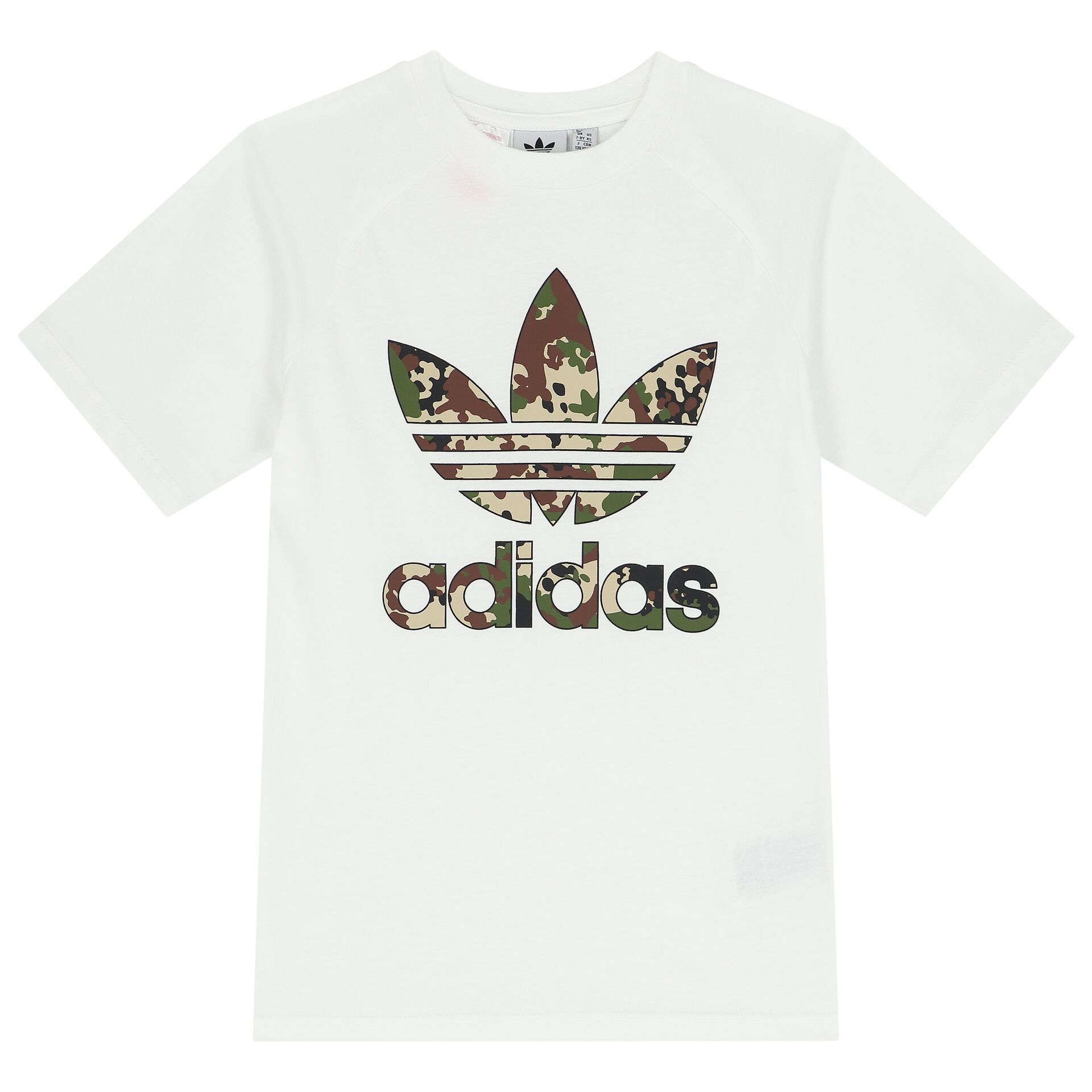 Adidas Kids White Trefoil Logo T Shirt Junior Couture UK