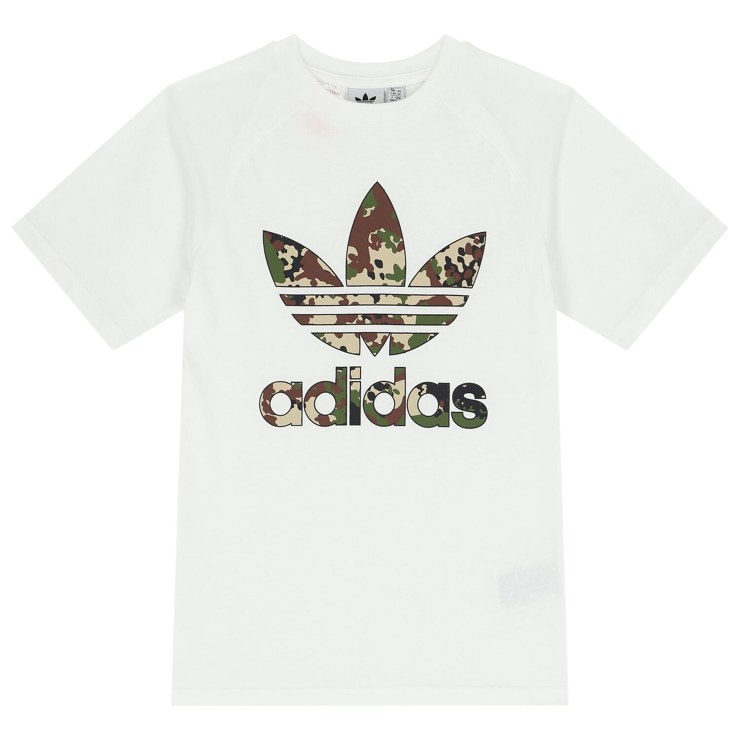 White Trefoil Logo T-Shirt, 1, hi-res image number null