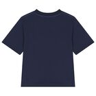 Boys Navy Blue Logo T-Shirt, 2, hi-res