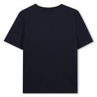 Boys Navy Blue Logo T-Shirt, 1, hi-res