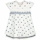 Baby Girls White & Blue Dress Set, 1, hi-res