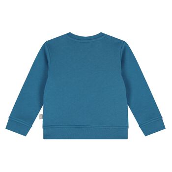 Younger Boys Blue Sun & Earth Sweatshirt