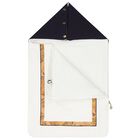 Ivory & Navy Blue Geo Map Baby Nest, 1, hi-res