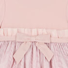 Girls Pink Bow Dress, 1, hi-res