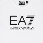 Boys White & Black Logo Shorts Set, 1, hi-res