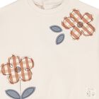 Younger Girls Beige Sweatshirt, 1, hi-res