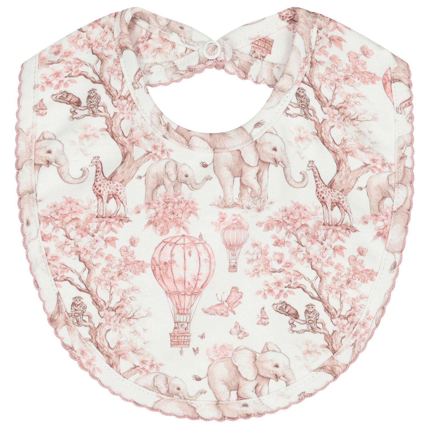 Baby Girls White & Pink Africa Babygrow Gift Set  , 2, hi-res