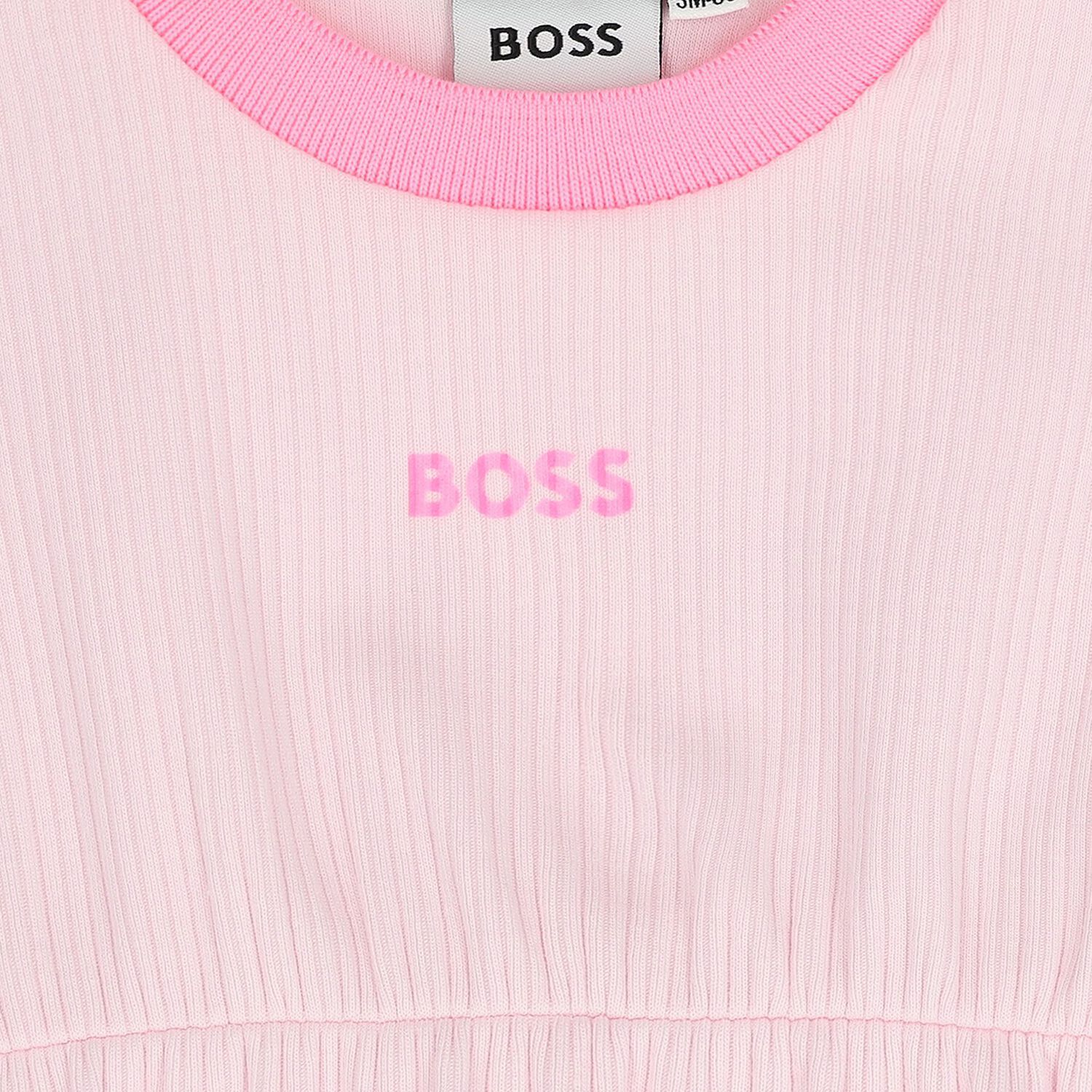 Baby Girls Pink Logo Dress Set, 1, hi-res