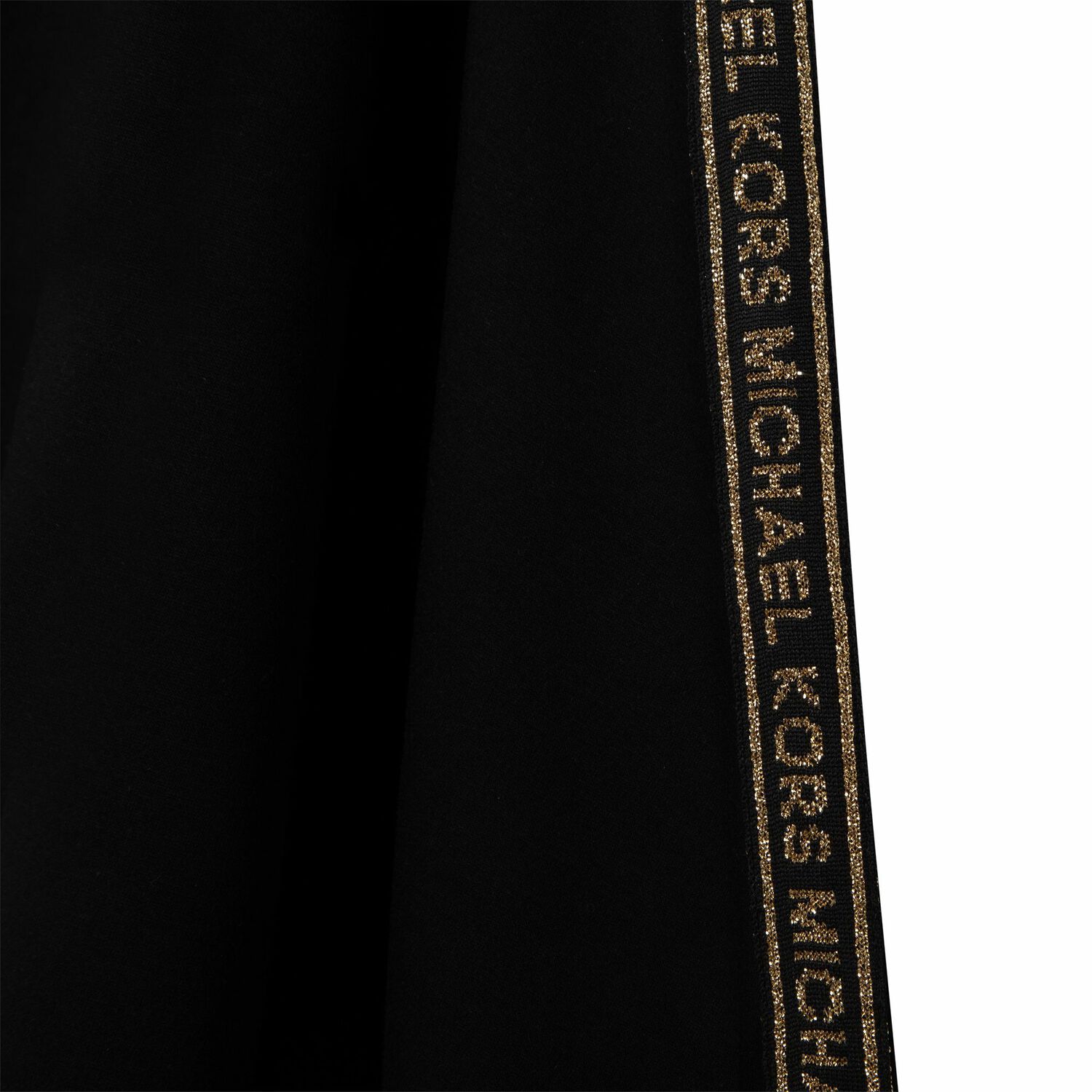 Girls Black & Gold Logo Skirt, 1, hi-res
