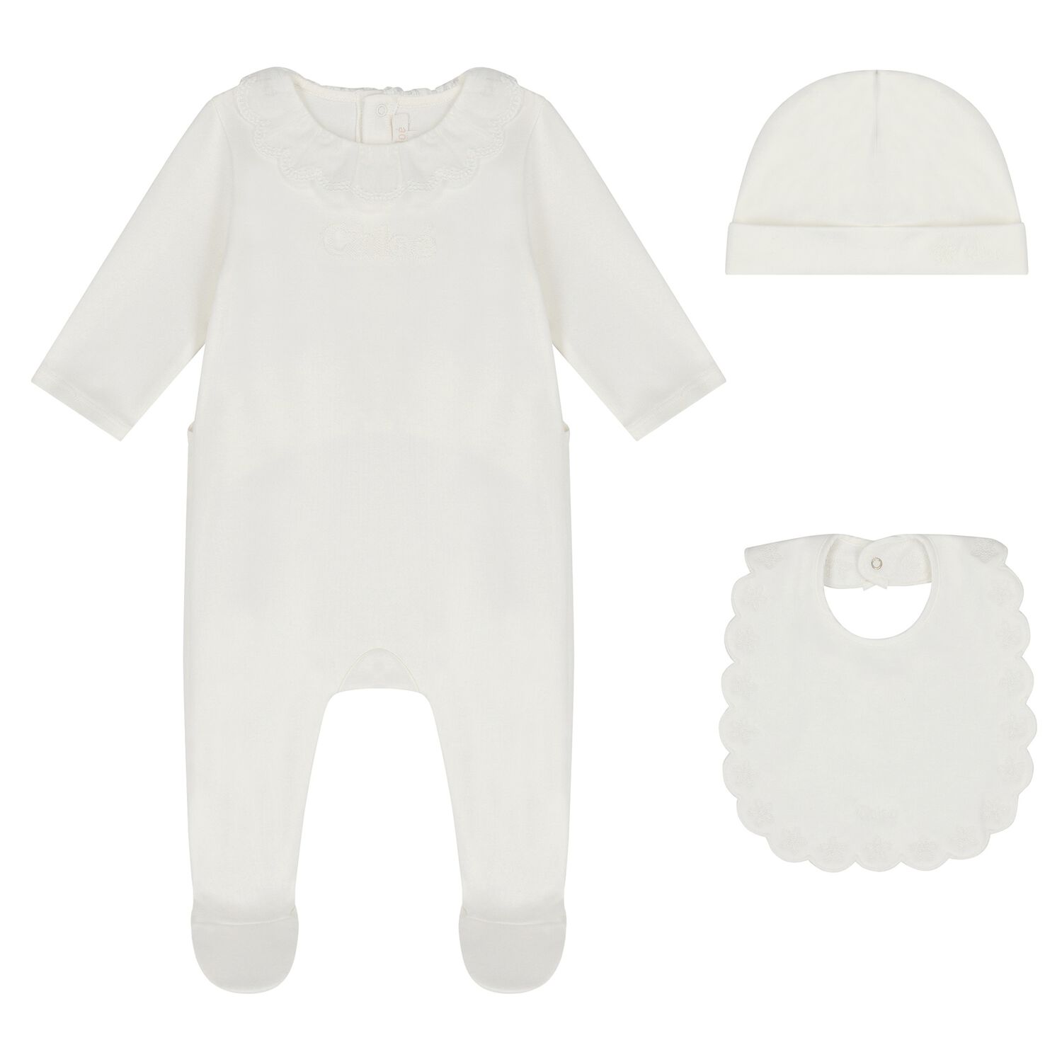 Baby Girls Ivory Babygrow Gift Set, 1, hi-res