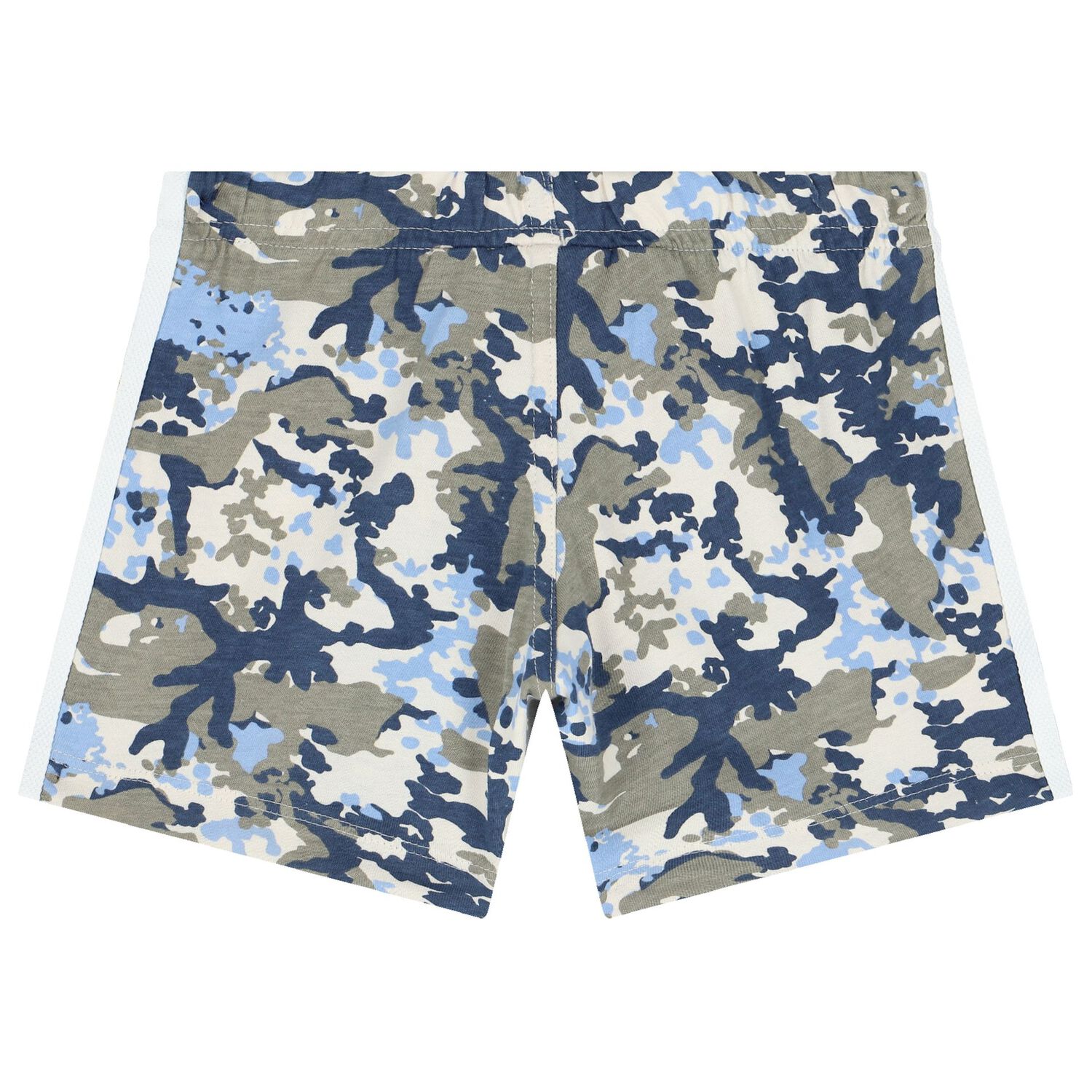 Blue & Grey Trefoil Logo Shorts Set, 1, hi-res image number null