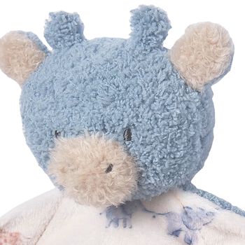 Baby Boys Blue & Ivory Giraffe Doudou Comforter