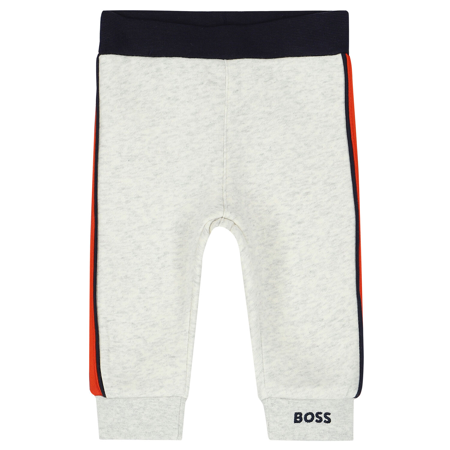 Baby Boys Grey Logo Joggers, 1, hi-res