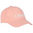 Girls Pink Logo Cap, 2, hi-res