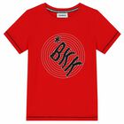 Boys Red Logo T-Shirt, 1, hi-res